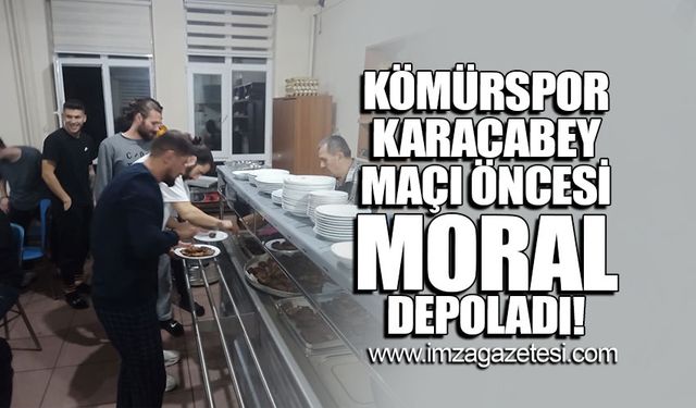 Zonguldak Kömürspor, Karacabey Belediyespor maçı öncesinde moral depoladı