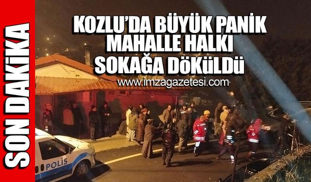 Kozlu'da büyük panik! Mahalle halkı sokağa döküldü!