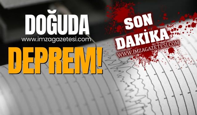 Hakkari'de 4,3 büyüklüğünde deprem!