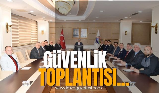 Karabük'te seçim güvenliği toplantısı...