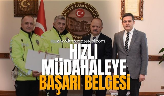 Kastamonu'da kalp krizi geçiren vatandaşa anında müdahaleye başarı belgesi...