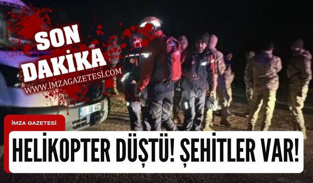 Helikopter düştü! Şehitlerimiz var...