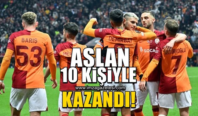 Mauro İcardi'nin yıldızlaştığı maçta Galatasaray 10 kişiyle kazandı!