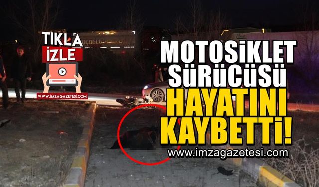 Otomobil ile çarpışan motosiklet sürücüsü hayatını kaybetti!