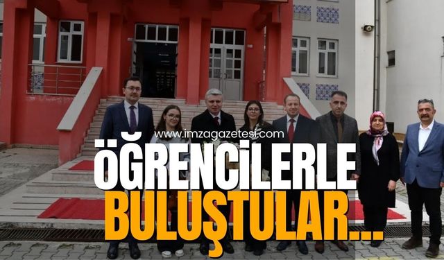 Safranbolu Kaymakamı Yazıcı ve Milli Eğitim Müdürü Odabaşoğlu öğrencilerle buluştu...