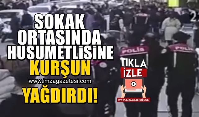 Sokak ortasında husumetlisine silahla kurşun yağdırdı!