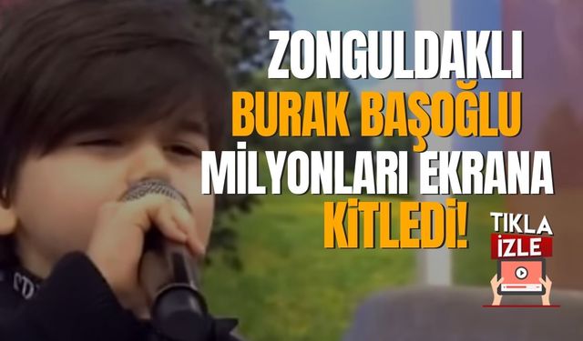 Zonguldaklı minik sosyal medya fenomeni Burak Başoğlu, milyonları ekrana kitledi...