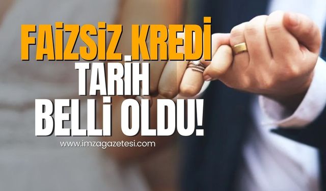 Yeni evleneceklere faizsiz kredi... Başvuru tarihi belli oldu!