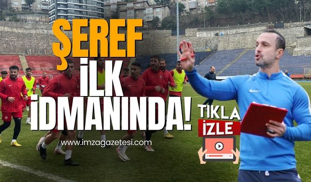 Barış Şeref, Zonguldak Kömürspor’da ilk idmanına çıktı!