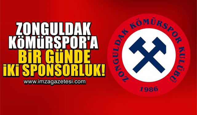 Zonguldak Kömürspor’a bir günde iki sponsorluk birden!