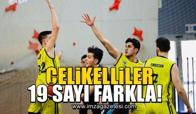 Çelikelliler 19 sayı farkla!