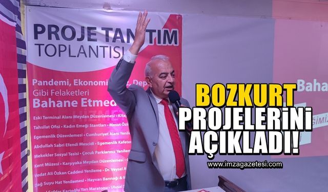 CHP Devrek Belediye Başkan adayı Çetin Bozkurt, projelerini açıkladı!