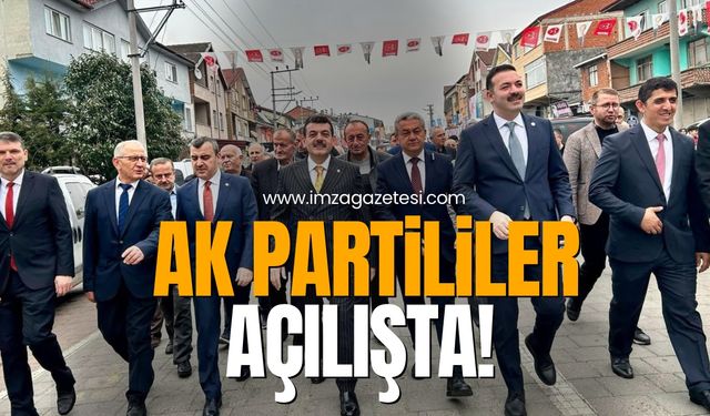 Ak Parti Zonguldak Milletvekilleri, Çaycuma’da açılışta…