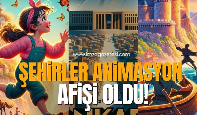 Türkiye'nin şehirleri animasyon filmi afişi oldu!