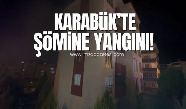 Karabük'te şömine yangınında iki kişi hastanelik oldu!