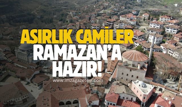 Osmanlı mirası Safranbolu'da asırlık camiler, Ramazan'a hazır...