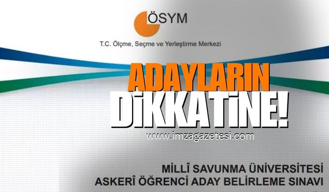 MSÜ 2024 sınavına giren adayların dikkatine!