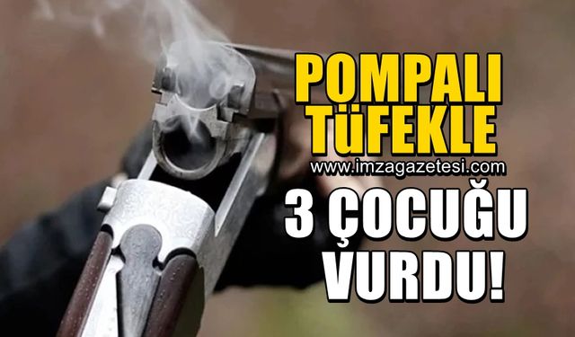 Pompalı tüfek ile dehşet saçtı! 3 çocuk yaralandı...