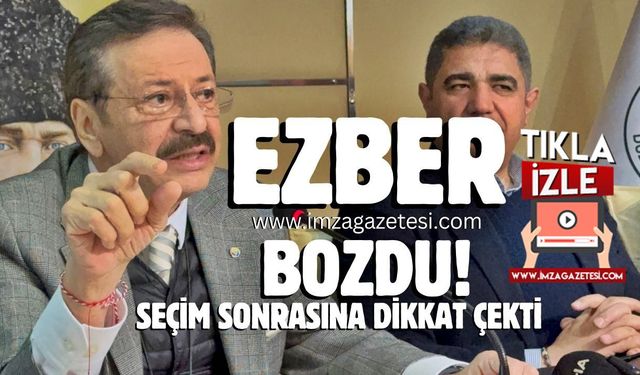 TOBB Başkanı Rifat Hisarcıklıoğlu, Düzce'deki konuşmasında ezber bozdu! Seçimden sonraya dikkat çekti!