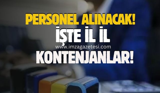 Zonguldak, Bartın, Karabük, Kastamonu dahil birçok ilde personel alınacak! İşte il il kontenjanlar...