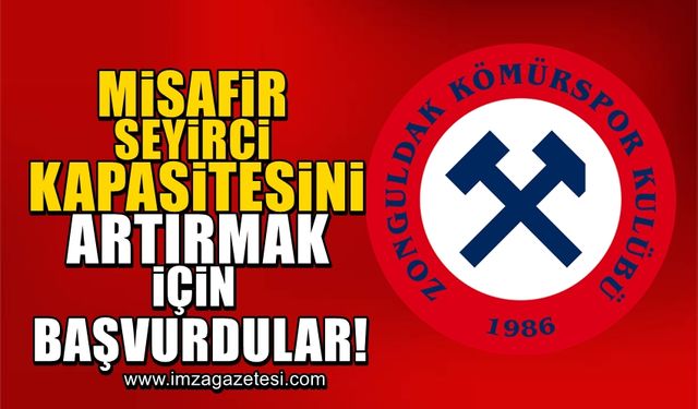 Zonguldak Kömürspor, misafir seyirci sayısını artırmak için başvurdu