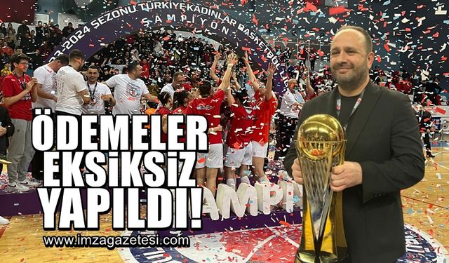 Zonguldak Spor Basket 67'de ödemeler eksiksiz bir şekilde yapıldı!