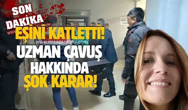Zonguldak'ta cinayet! Uzman çavuş eşini görev silahıyla katletti