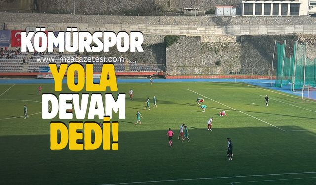 Zonguldak Kömürspor yola devam dedi!