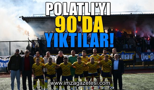 Alaplı Belediyespor rakibi Polatlı Belediyespor'u 90+5'de yıktı!