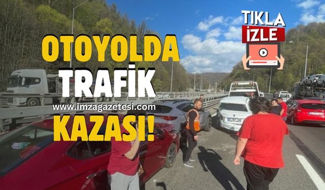 TEM Otoyolu'nda Trafik Kazası ve Ambulansın Zor Anları!