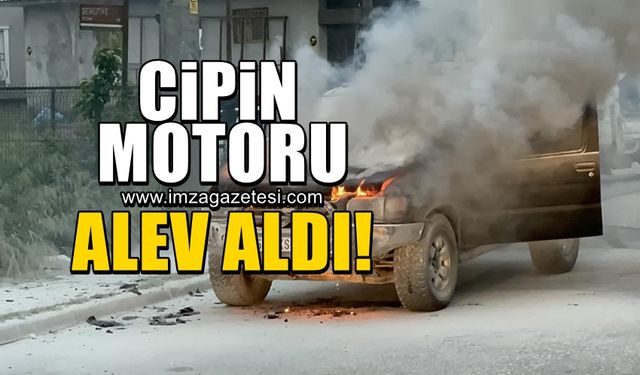 Cipin motor bloğunda yangın çıktı!