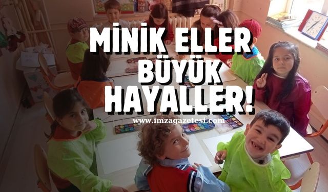 Anasınıfı öğrencileri, "Minik eller, büyük hayaller" etkinliğinde bilimsel bitki çizimi yaptı...