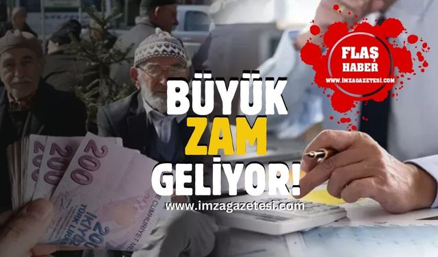 Emekli ve memur maaşlarına büyük zam geliyor!