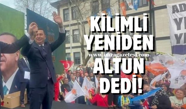 Kilimli Başkanına yine sahip çıktı...