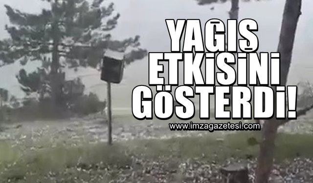 Karabük'te yağış etkili oldu!