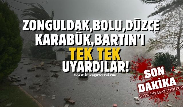 Bolu ve Düzce, Zonguldak, Karabük ve Bartın'a sel ve taşkın uyarısı!