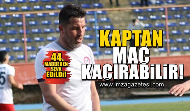 Zonguldak Kömürspor kaptanı Hakan Çevik, son haftalarda maç kaçırabilir! 44.maddeden PFDK'ya sevk edildi...