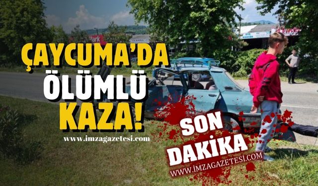 Çaycuma'da ölümlü trafik kazası!