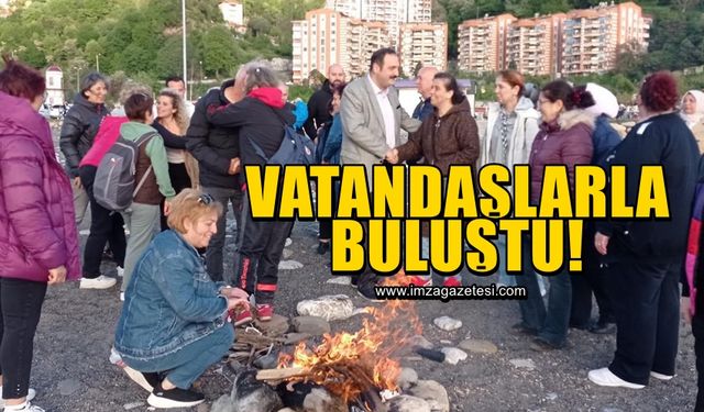 Çiçeği burnunda başkan vatandaşlarla buluştu