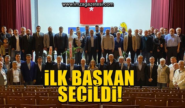 Derneğin ilk başkanı oldu…