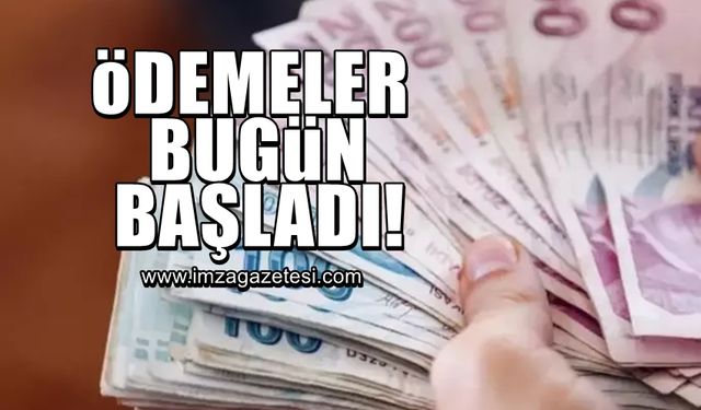 Destek ödemeleri başladı!