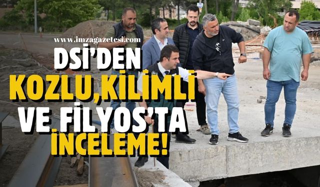 DSİ Yetkilileri Kozlu, Kilimli ve Filyos'ta incelemede!