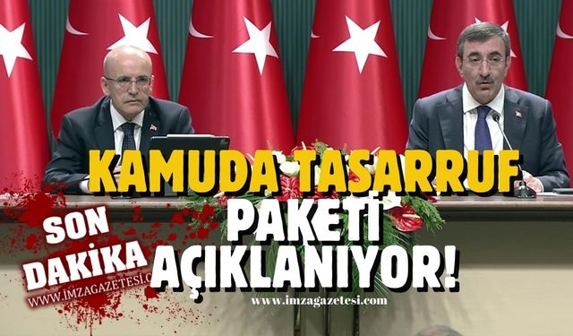 Cumhurbaşkanı Yardımcısı Yılmaz ve Hazine Bakanı Şimşek'ten Kamu'da Tasarruf Paketi Detayları açıklanıyor!