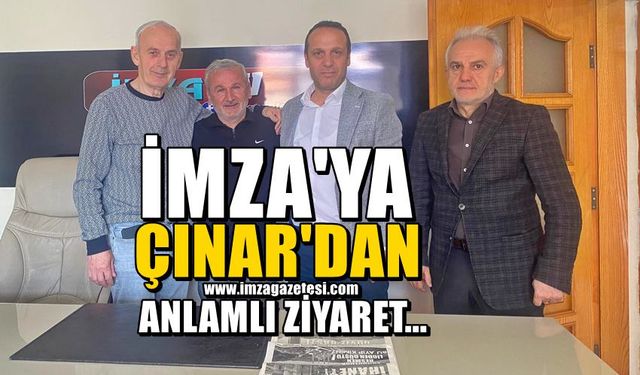 Çınar Gazetesi İmtiyaz Sahibi Ali Cinal’dan İmza Gazetesi’ne kutlama ziyareti…