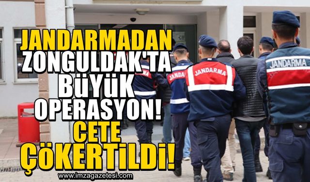 Jandarma çeteyi çökertti mahkeme saldı!