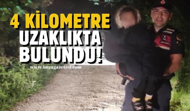 Jandarma 4 kilometre uzaklıkta uyurken buldu!