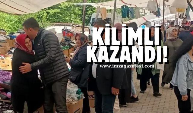 Seçim sonrası halkla kucaklaştı!