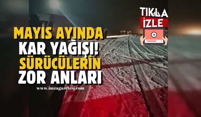 Kastamonu’da kar yağışı: Sürücülerin zor anları