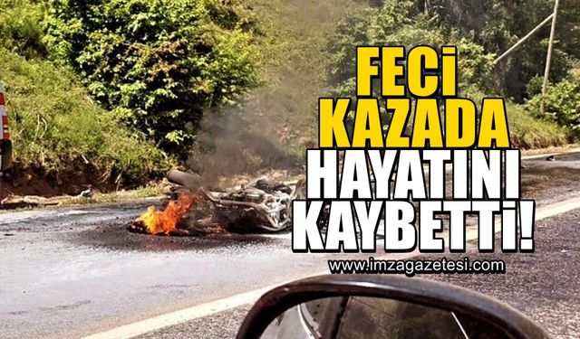 Motosiklet sürücüsü feci kazada yaşamını yitirdi!