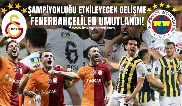 Galatasaray maçı öncesi Konyaspor'da şampiyonluğu etkileyecek gelişme! Fenerbahçeliler umutlandı...